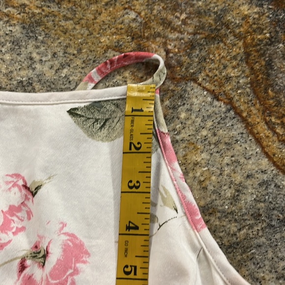 Speechless Womens Juniors Floral Fit & Flare Halter Dress Ivory 7 - Picture 16 of 16